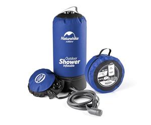 Naturehike Bolsa de Ducha Portátil Ducha Portatil Camping Ducha Camper Ducha Exterior Móvil con Bomba de Pie Adecuada para Camping, Jardín, Viajes, Coche, Playa sólo 1 kg 11L
