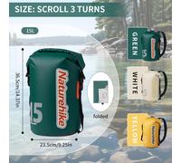 Naturehike Bolsa Estanca Impermeable 10L/15L/20L Con Correa Ajustable