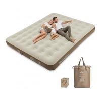 Naturehike ChenjIng Colchón de Aire Adecuado para el Hogar y Camping 213 x 182 x 25 cm (Extra Grande-Marrón-3 Personas)