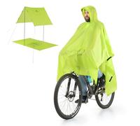 Naturehike Chubasquero multifuncional 3 en 1 para hombre para senderismo, camping, poncho de lluvia para mujer, ciclismo, lona, impermeable, plegable, ligero, para pesca y actividades al aire libre,