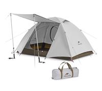 Naturehike Cloud Creek Tienda de campaña ultraligera 7001 para 2/3 personas, protección solar de aluminio y resistente al agua, para mochileros, senderismo, aventuras al aire libre (gris/2 personas)