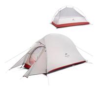 Naturehike Cloud-up Ultraligero 1 Persona Tienda de campaña Impermeable Doble Capa Camping Tienda de campaña (20D Gris Actualizar)