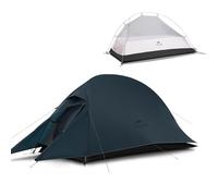 Naturehike Cloud-up Ultraligero 1 Persona Tienda de campaña Impermeable Doble Capa Camping Tienda de campaña (20D Azul Oscuro Actualizar)