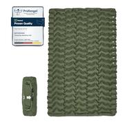 Naturehike Colchoneta hinchable ultraligera, colchoneta para dormir, ligera, para exteriores, compacta y resistente a la humedad, para mochilero, camping, nivel de entrada (verde militar, doble)