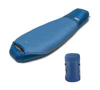 Naturehike Mujin Pro - Saco de dormir para adultos, 4 estaciones, cálido, resistente al agua y al frío, ligero, portátil, para camping, senderismo, viajes al aire libre (azul oscuro (5 ℃), L(205 x 80)