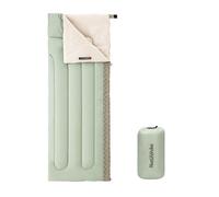 Naturehike Saco de Dormir Adulto Invierno Infantil niños 4 Estaciones Rectangulares Camping Impermeable 190x75cm 7-13℃ para Interiores y Exteriores para Senderismo Viajar(Verde Derecha)