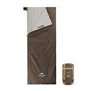 Naturehike Saco de Dormir de Algodón con sobre para Adultos y Niños de 3 a 4 Estaciones Equipo de Dormir Ligero para Acampar a Prueba de Agua(Marrón XL)