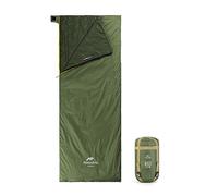 Naturehike Saco de Dormir de Algodón con Sobre para Adultos y Niños de 3 a 4 Estaciones Equipo de Dormir Ligero para Acampar a Prueba de Agua(Verde XL)