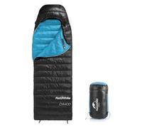 Naturehike Saco de dormir de plumón ultraligero portátil compacto de invierno 4 estaciones para adultos y niños al aire libre camping senderismo viajes con saco de compresión 650FP