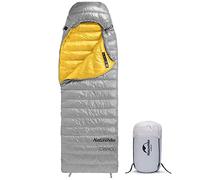 Naturehike Saco de Dormir Plumas 550FP/750FP,910g Ultraligero,Unisex para Adultos,3-4 Estaciones,Impermeable,Compacto,cálido y Ligero