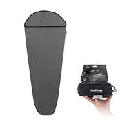 Naturehike Saco de dormir ultraligero para cabaña, solo 390 g, alta elasticidad, saco de dormir de viaje con tamaño pequeño para mochileros, hostales y camping