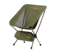 Naturehike Silla de camping ultraligera, plegable, paquete pequeño, 150 kg, para pesca, pícnic, senderismo al aire libre, color blanco