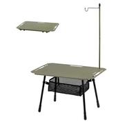 Naturehike Simple Star H02 Tactical Table - Mesa de camping multifuncional con bolsa de malla, alta capacidad de carga (50 kg), adecuada para camping, pesca, pícnics (panel único, verde)