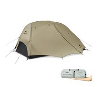 Naturehike Star River UL - Tienda de campaña para senderismo, ultraligera, para dos personas (1,44 kg), techo doble ampliable, adecuada para senderismo, ciclismo, camping y mochilero (caqui)