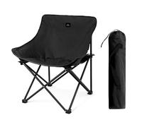 Naturehike T01 Gathering Moon Silla de Camping Resistente al Desgaste con Bolsa de Almacenamiento, Negro (L)