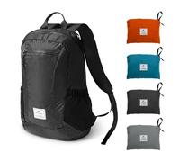 Naturehike Ultraligera Mochila Plegable 18L/22L/25L/30L Pequeña Mochila de Senderismo para Mujeres Hombres Impermeable Mochila para Escalar Camping Ciclismo Bicicleta de Viaje de Negocios(Negro 25 L)