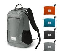 Naturehike Ultraligera Mochila Plegable 18L/22L/25L/30L Pequeña Mochila de Senderismo para Mujeres Hombres Impermeable Mochila para Escalar Camping Ciclismo Bicicleta de Viaje de Negocios(Gris 25 L)