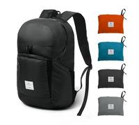 Naturehike Ultraligera Mochila Plegable 30L Pequeña Mochila de Senderismo para Mujeres Hombres Impermeable Mochila para Escalar Camping Ciclismo Bicicleta de Viaje de Negocios(Negro Upgrade 30 L)