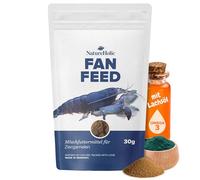 NatureHolic,Compartimento de alimentación de camarones con compartimento para alimentos, 11% I proteínas de invertebrados, microorganismos y algas I 30g