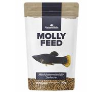 NatureHolic MollyFeed - Granulado suave para peces, alimento para peces, alimento principal de alta calidad para peces ornamentales, fortalecimiento del sistema inmunológico y la intensidad del color
