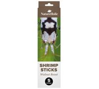 NatureHolic - Piruletas de camarón "Walnussboost" I Alimento adicional para invertebrados I con hojas de nogal I Momentos especiales de alimentación I Fabricado en Alemania I 5 piruletas