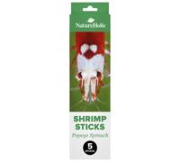 NatureHolic - Piruleta de camarones "Popeye - Espinacas" I Alimento adicional para invertebrados I con espinacas valiosas I para momentos especiales de alimentación I Fabricado en Alemania I 5 Lollies