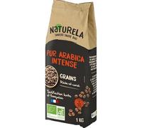 Naturela - Granos de café puro Arabica Intense Bio 1 kg - 2 unidades - venta por paquete