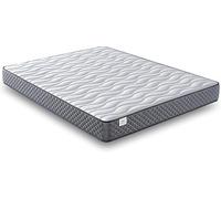NATURELITS Colchon 150x200 Viscoelástico Doble Cara Invierno/Verano. Firmeza Media MemorySens. Adaptable, Higiénico y Transpirable. Individual Color Gris. Modelo Orbit Altura 22 cm