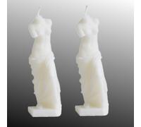 NatureMan 2 velas perfumadas de estatua de Venus, vela decorativa de cera de soja aromática para mesa, accesorio de fotos, regalo de cumpleaños, para meditación, alivio del estrés, aumento del estado