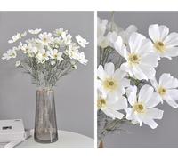 NatureMan 4 piezas de flores artificiales artificiales de seda, arreglos florales de seda, ramos de boda, decoración de centros de mesa para el hogar, cocina, jardín, fiesta, decoración de 23.6