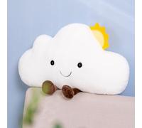 NatureMan Cojines con forma de nubes de dibujos animados para reposar la cintura, almohada de lectura, cojín de respaldo para dormitorio, oficina, coche, guardería, decoración