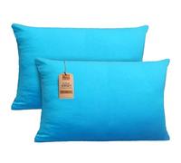 NatureMark Fundas de Almohada de Jersey, Paquete 2, para Almohadas para Dormir de Lado, Almohada de Cuello, Muchos tamaños y Colores (40 x 60 cm, para Almohada de Lado/de Lactancia, Turquesa)
