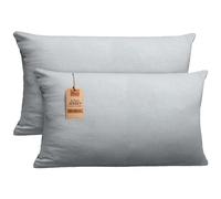 NatureMark Fundas de Almohada de Jersey, Paquete 2 Unidades, para Almohadas para Dormir de Lado, Almohada de Cuello, Muchos tamaños y Colores (40x60cm, para Almohada de Lado/de Lactancia, Gris Plata)