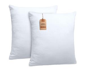 NatureMark Fundas de Almohada de Jersey, Paquete 2 Unidades, para Almohadas para Dormir de Lado, Almohada de Cuello, Muchos tamaños y Colores (40 x 145 cm, para Almohada de Lado/de Lactancia, Blanco)