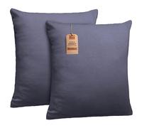 NatureMark Fundas de Almohada de Jersey, Paquete 2 Unidades, para Almohadas para Dormir de Lado y Almohada de Cuello, Muchos tamaños y Colores (40x60cm, Apta para Almohada de Cuello, Gris Antracita)