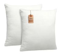 NatureMark Fundas de Almohada de Jersey, Paquete 2 Unidades, para Almohadas para Dormir de Lado y Almohada de Cuello, Muchos tamaños y Colores (80x80cm, Apta para Almohada de Cuello, Natural Crema)