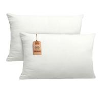 NatureMark Fundas de Almohada de Jersey, Paquete 2 Unidades, para Almohadas para Dormir de Lado y Almohada de Cuello, Muchos tamaños y Colores (40x60cm, Apta para Almohada de Cuello, Natural Crema)