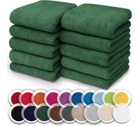 NatureMark Paquete de 10 paños de Lavado de 100% algodón, paños de Tejido de Rizo de 30 x 30 cm, Toallas pequeñas en Paquete de 10 Unidades. Color: Azul Claro