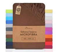 NatureMark - sábanas bajeras de Microfibra a Precio de ganga! Muchos tamaños y Colores artículos de Marca (120x200 cm, marrón Chocolate)