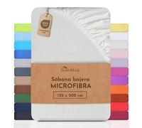 NatureMark sábana de Microfibra a Precio de Descuento! Muchos tamaños y Colores mercancía de Marca (sábana 120 x 200 cm, Crema/Natural)