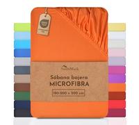 NatureMark sábana de Microfibra a Precio de Descuento! Muchos tamaños y Colores mercancía de Marca (sábana 180x200-200x220 cm, Terracota)