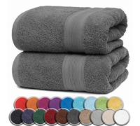 NatureMark Toalla de Sauna, Cotton, Gris, 80x200cm, 2