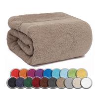 NatureMark - Toalla para Sauna (80 x 200 cm, 100 % algodón, 100 % algodón, Beige, 80 x 200 cm