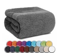Nature Mark NatureMark 2er Pack SAUNATÜCHER Toalla de Sauna, 100% algodón, Gris, 80 x 200 cm
