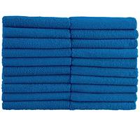 NatureMark Toallas de Invitado - Pack de 20 (30x50 cm), 100% Algodón, Certificadas Oeko-Tex, Suaves, Absorbentes y Fáciles de Cuidar - para Baño, Invitados & SPA - Azul Real