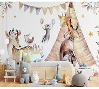 Naturempress Papel Pintado Pared 3D Papel Tapiz 150X105（Ancho X Altura） Sika Ciervo Animal Jardín De Infancia Habitación Del Bebé Fotomurales 3D Tv Fondo Pared Dormitorio Murales Papel Tapiz Moderno