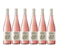Natureo Syrah-Cabernet Sauvignon, Vino Rosado desalcoholizado - 6 botellas de 75 cl, Total: 4500 ml