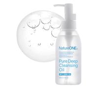 NATUREONE Pure Deep Cleansing Oil with AH PHA, Argan, Jojoba Oil, Centella Asiatica, Blackhead Remover, Oil Based Cleanser for Face, Sebum Control, Porenreiniger Kbeauty Skincare, 145 ml, 4.9 fl.
