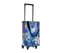Naturepanda Carrito De Compra,Bolsa Plegable con Ruedas,Bolsa PortáTil para Ruedas De Compras,Reutilizable,Resistente Al Agua,PortáTil,Gran Capacidad,para Viajes,Compras,Camping,Supermercado