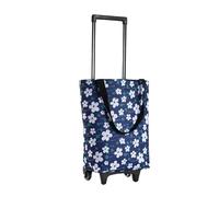 Naturepanda Carrito De Compra,Bolsa Plegable con Ruedas,Bolsa PortáTil para Ruedas De Compras,Reutilizable,Resistente Al Agua,PortáTil,Gran Capacidad,para Viajes,Compras,Camping,Supermercado